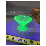 15 Federal Glass Uranium Glass Sherbet Cups