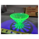 16 Federal Glass Uranium Sherbet Cups