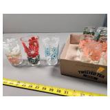 Atlas Glassware with Floral Motifs