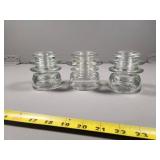 Three Hemingray Glass Insulators