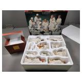 Nativity Scene Set with Figures in Box