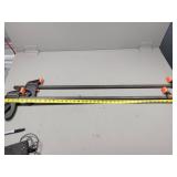 Two Metal Wood Clamps with Measuring Tape