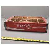 Coca-Cola Wooden Bottle Carrier with Compartments