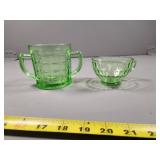 Federal and Atlas Uranium Glass Creamers and Sugar
