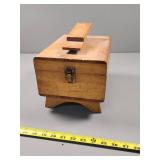 Wooden Shoe Shine Case with Accessories