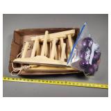 Box Lot of Christmas Decorations and Holiday Light