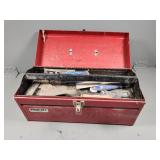 Red Steel Toolbox with Contents