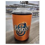 Sunkist Merchandiser Cooler, Orange and Black