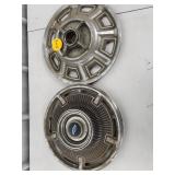 Chevy and Ford Fairlane Hubcaps Set