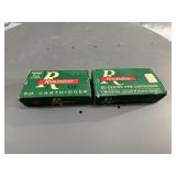 32 S and W 2 old boxes empty brass