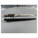 Bayonet with sheath 9 1/2" blade