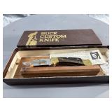 Folding buck knife with display