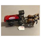 True Value Horse Drawn Cast Iron Bank