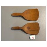 2 Treenware Butter Paddles