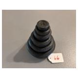6 Graduated Cast Iron Weights