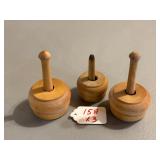 3 Miniature Butter Molds