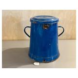 Blue Enamel Budafok Goulash Pot