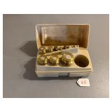 10 Graduated Ohaus Brass Weights