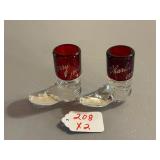 2 1947 Ruby Red Boots