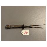 Sterling Silver Handle Meat Fork