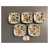 5 Unmarked Butter Pats