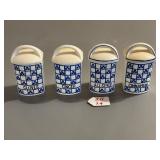 4 Czechoslovakia Spice Jars