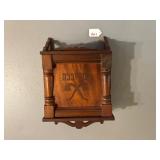 Wall Shelf with Front Stamped Tobacco Box