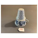 Meissen Blue Onion Tea Strainer or Funnel