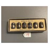 Set of 6 Sterling Silver Salt and Pepper Shakers