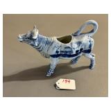 Delft Blue Porcelain Cow Creamer