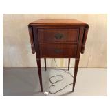 Working Stewart Warner Radio Drop Leaf Table