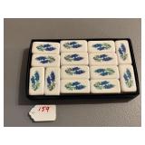 Marblelike Dominoes with Bluebonnet Scene