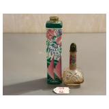 Sweet Pea Talcum Tin and Toilet Water Bottle