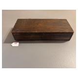 Wood Box with Several Sets of Wood Dominoes