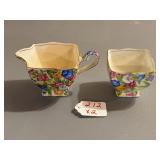Royal Winton Creamer and Sugar Chintz Pattern