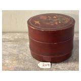Japanese Lacquered Box w/ Bird & Floral Motif