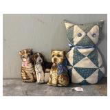 Vintage Patchwork and Printed Design Cats and Dogs
