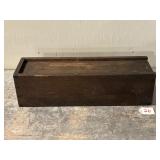 Early Slide Lid Box Stamped 'Cylindrical Square'