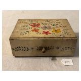 1800's Hand Painted Pennsylvania Spice Drawer/ Box
