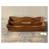 Natural Finish Knife Tray