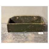 Mid 19th Century Green over White Wall Box