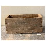 Double Life Wood Box, Stamped Indianapolis IN