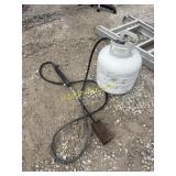 Propane Tank with Torch and Ladder