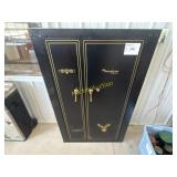 Gun cabinet without key