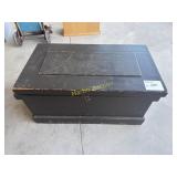 Wooden tool chest with tools