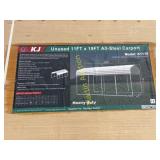 11 x 19 All steel carport  +   ROW 1