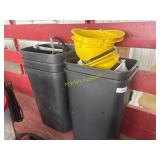 5 Garbage Cans & Hard Hats