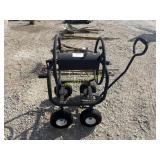 Garden hose reel with wheels