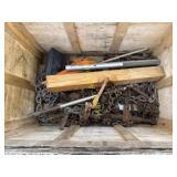 Box of chains and binders,  Row 6