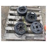 Assorted rolls of wire